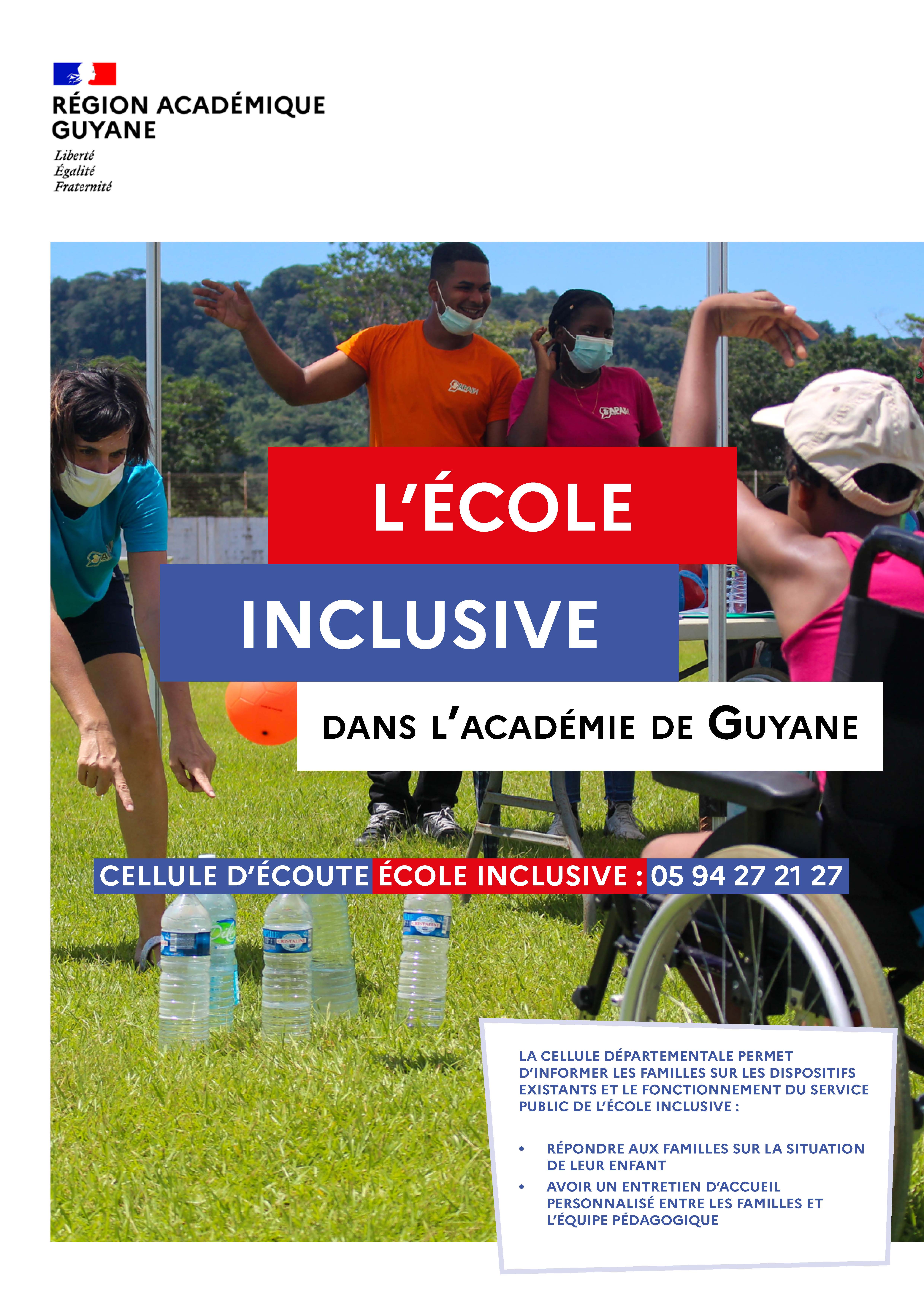 Affiche École Inclusive Guyane