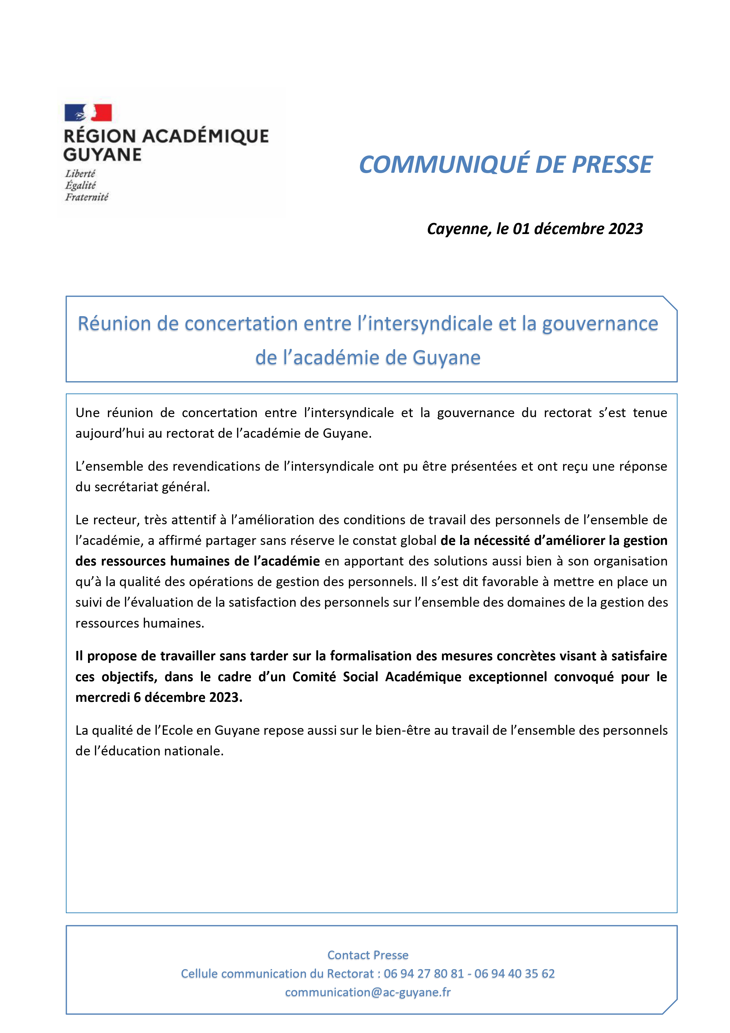 CP Intersyndicale