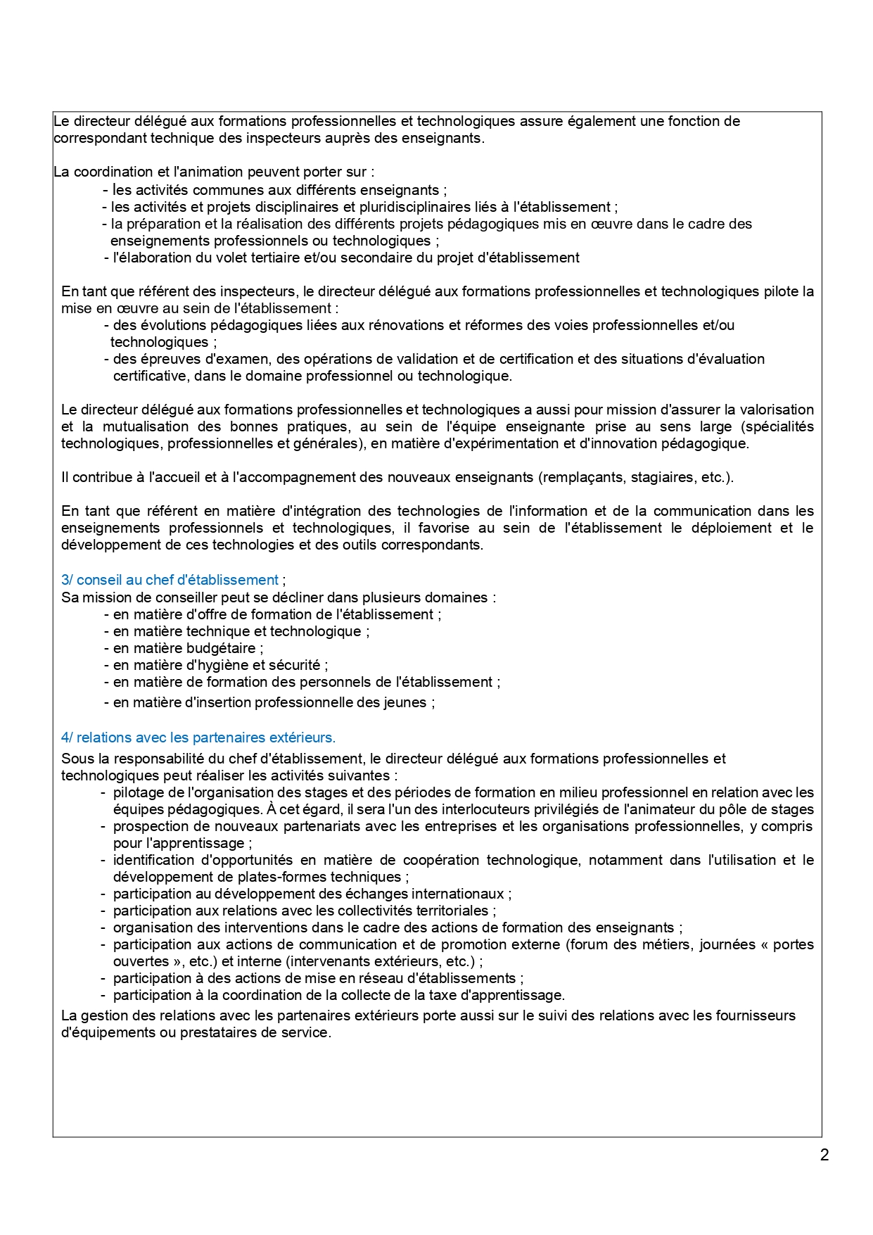 Faisant fonction DDFPT 2