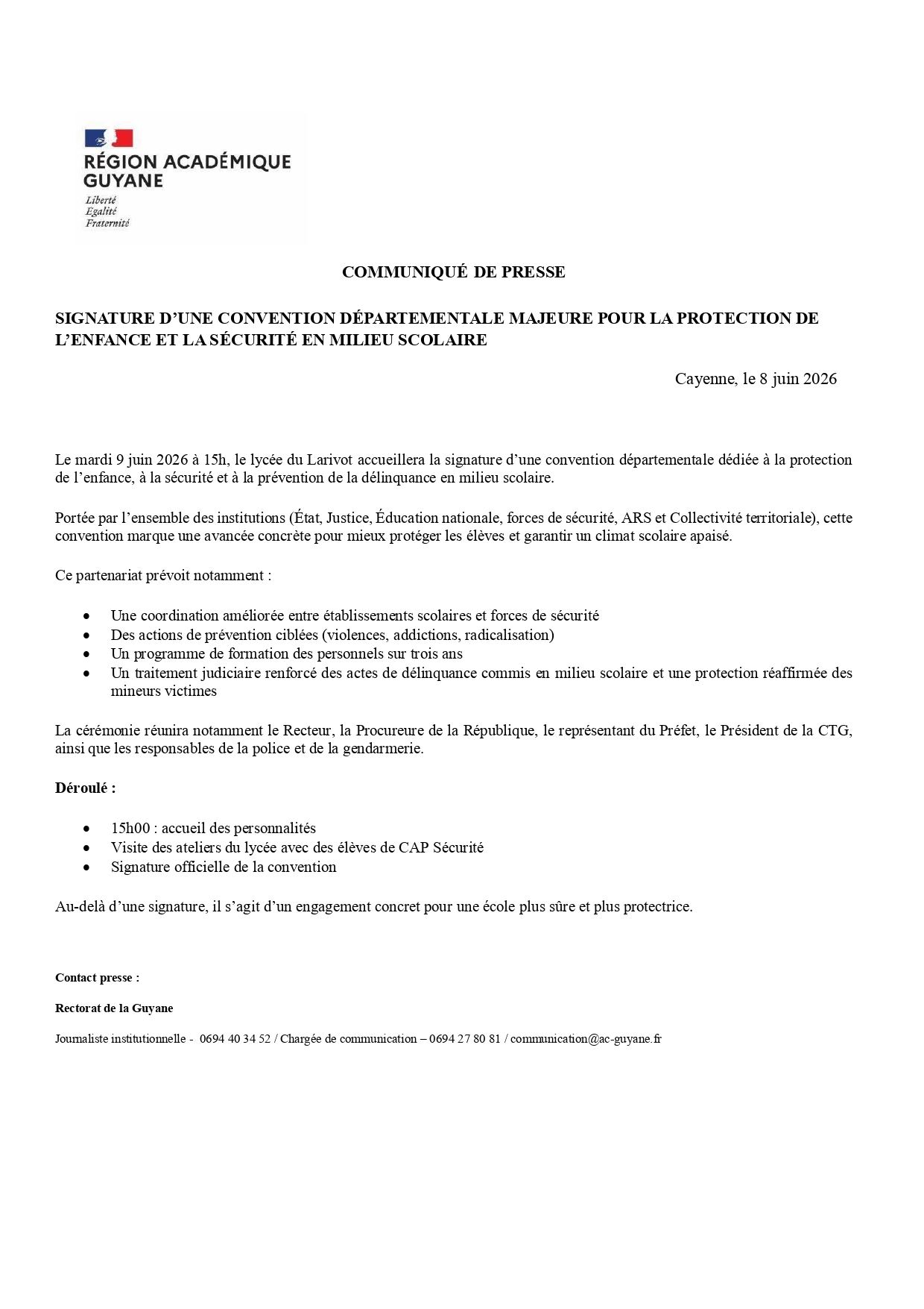 [CP] Signature d'une convention départementale majeure pour la protection de l'enfance 