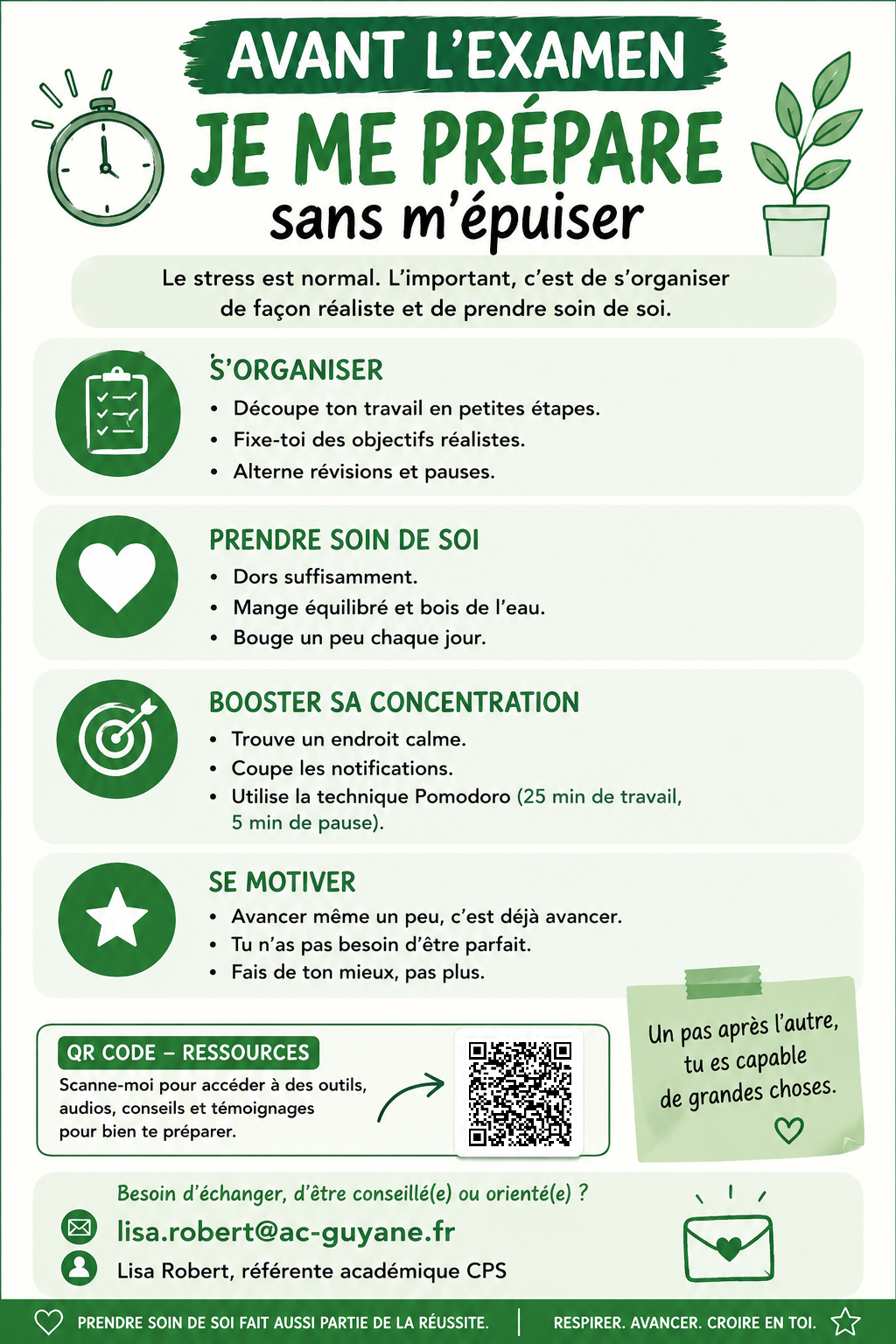 garder le cap avant l examen