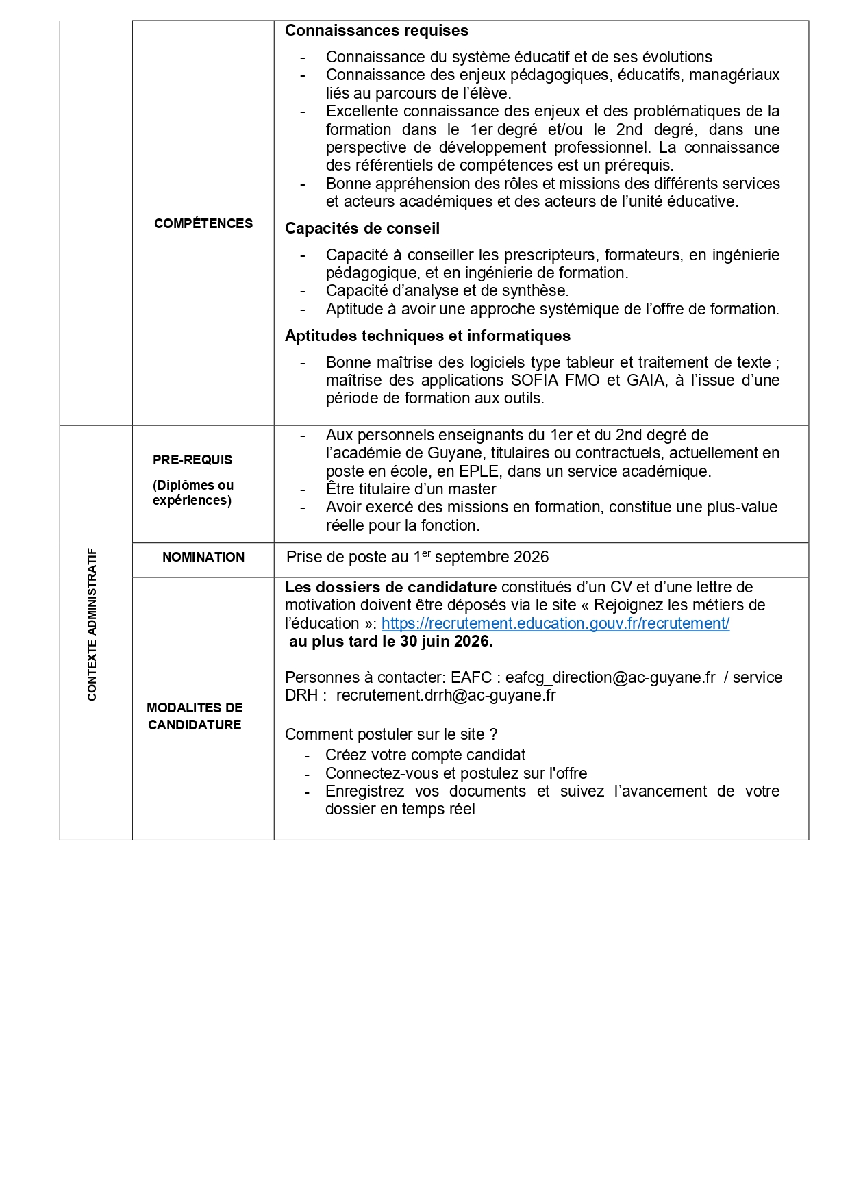 Ingénieur (e) de Formation de l’École Académique de Formation Continue 2
