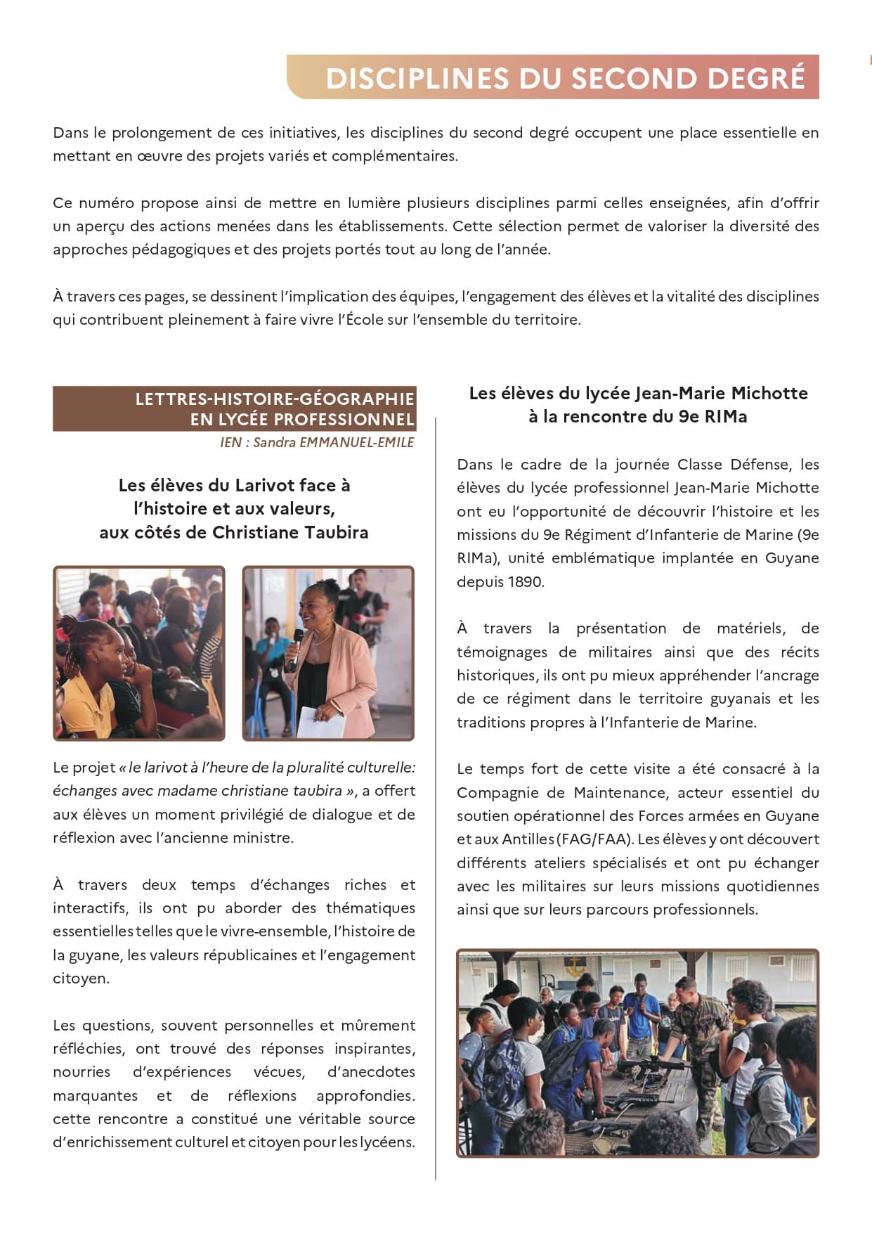 Notre École Guyane - N°Spécial 8