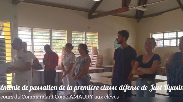 Discours du commandant Côme AMAURY aux élèves